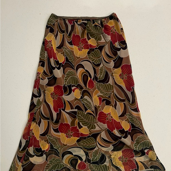 multicolored floral skirt - Picture 1 of 2